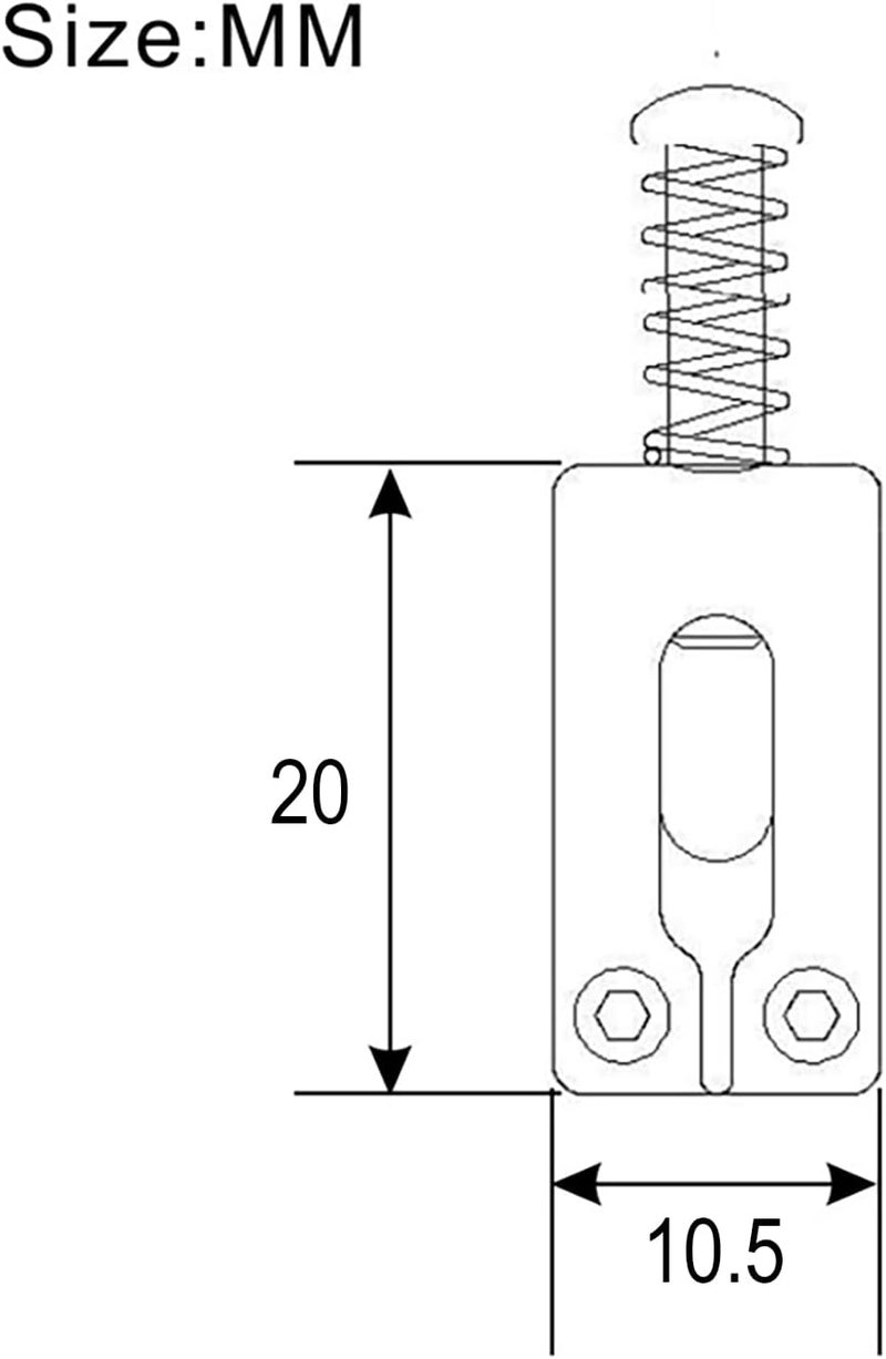MAXCHEER 10.5mm Guitar Tremolo Bridge Saddles for Fender Stratocaster Strat Telecaster Tele Electric Guitar Replacement (Chrome) - Image 5